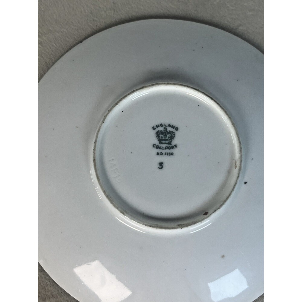 Coalport England China "Indian Tree Saucer Sold in Sets of 2, 3 Sets Available - Picture 3 of 4